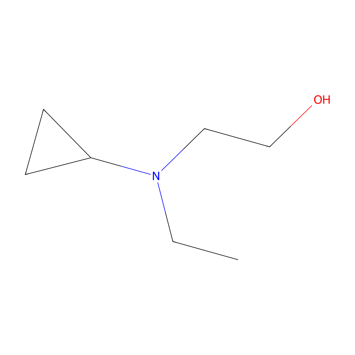 2-[Cyclopropyl(ethyl)amino]ethan-1-ol molecular structure, CAS 1156221-95-2