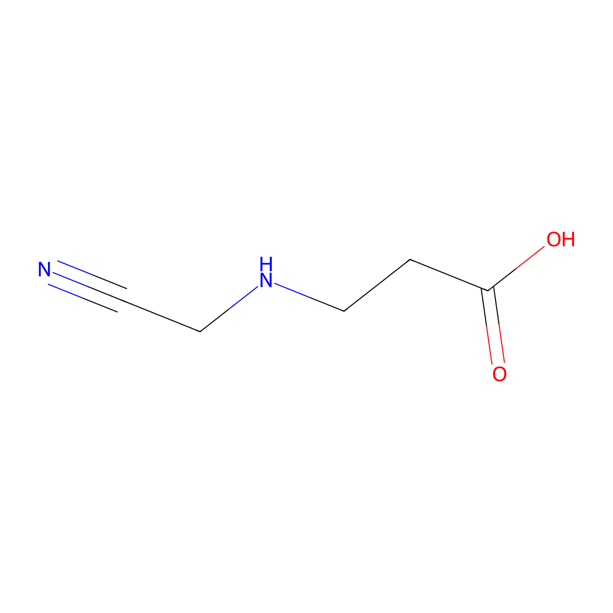 3-[(Cyanomethyl)amino]propanoic acid molecular structure, CAS 1156222-63-7