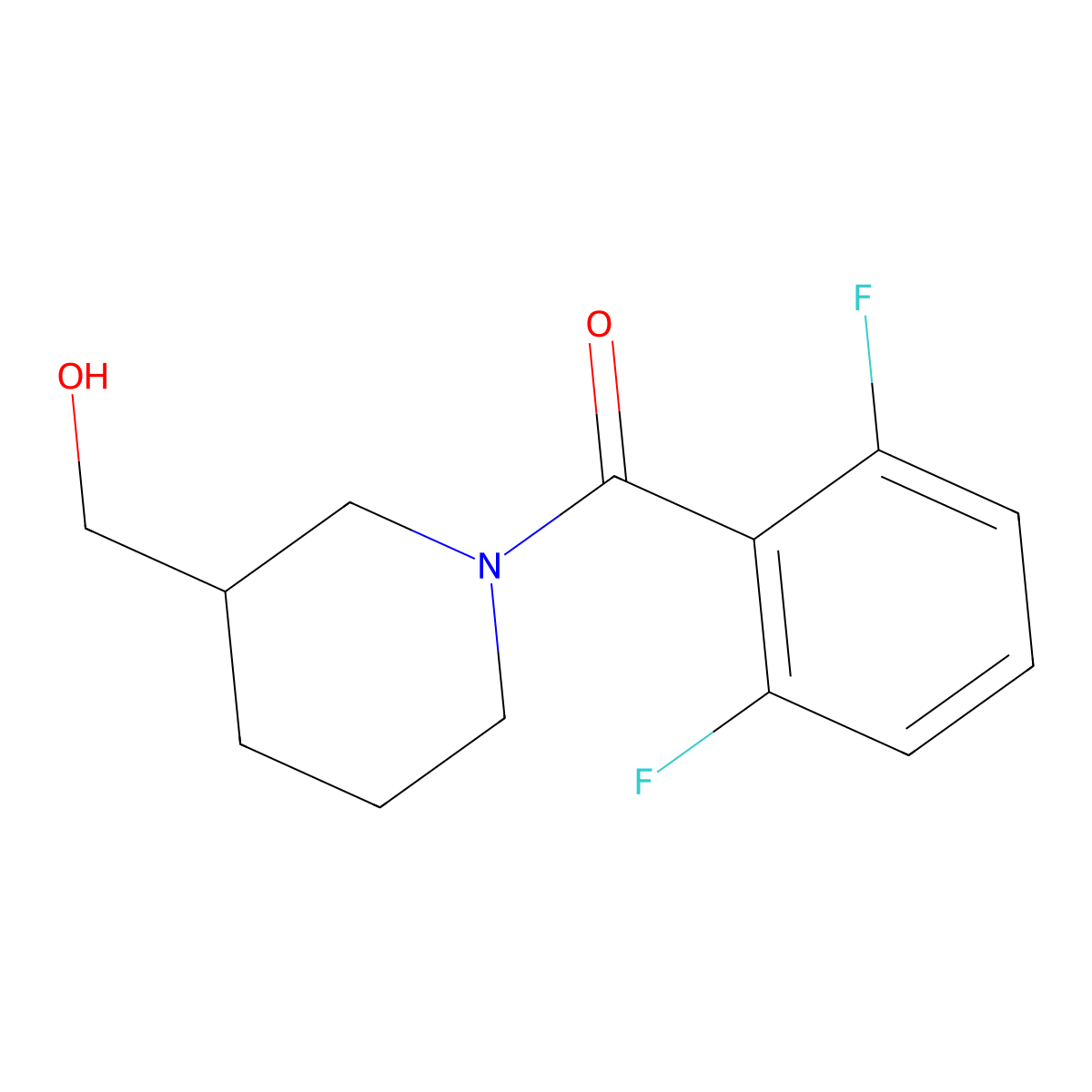 [1-(2,6-Difluorobenzoyl)piperidin-3-yl]methanol molecular structure, CAS 1156231-29-6