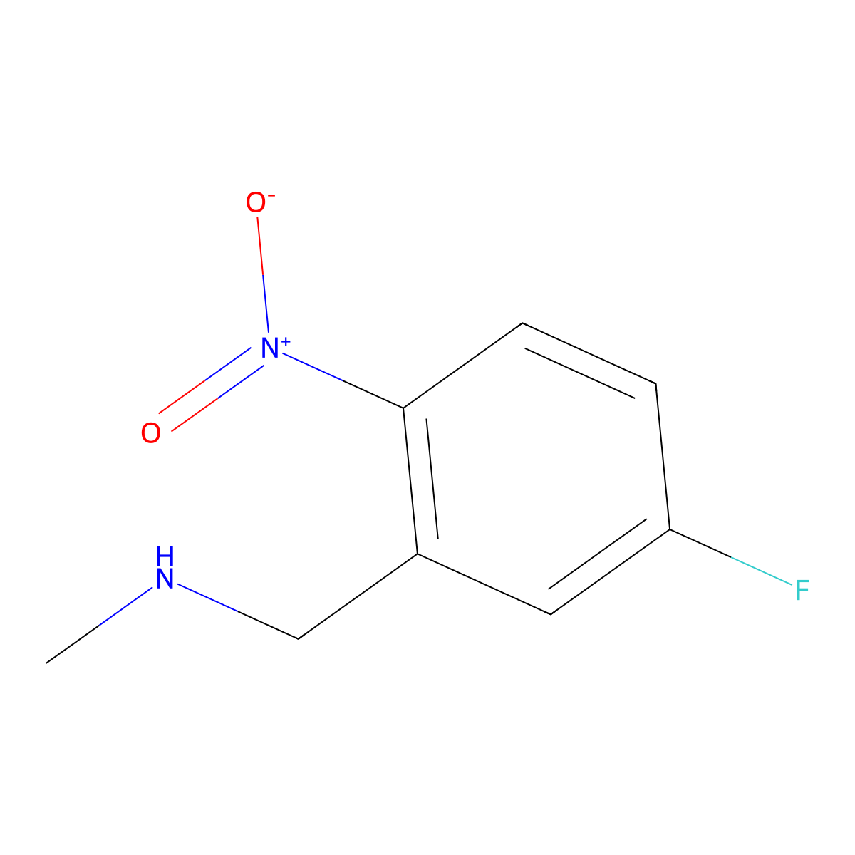 [(5-Fluoro-2-nitrophenyl)methyl](methyl)amine molecular structure, CAS 1156232-94-8