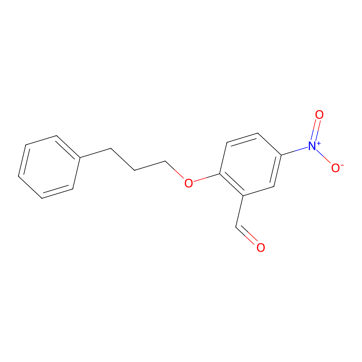 5-Nitro-2-(3-phenylpropoxy)benzaldehyde molecular structure, CAS 1156237-45-4