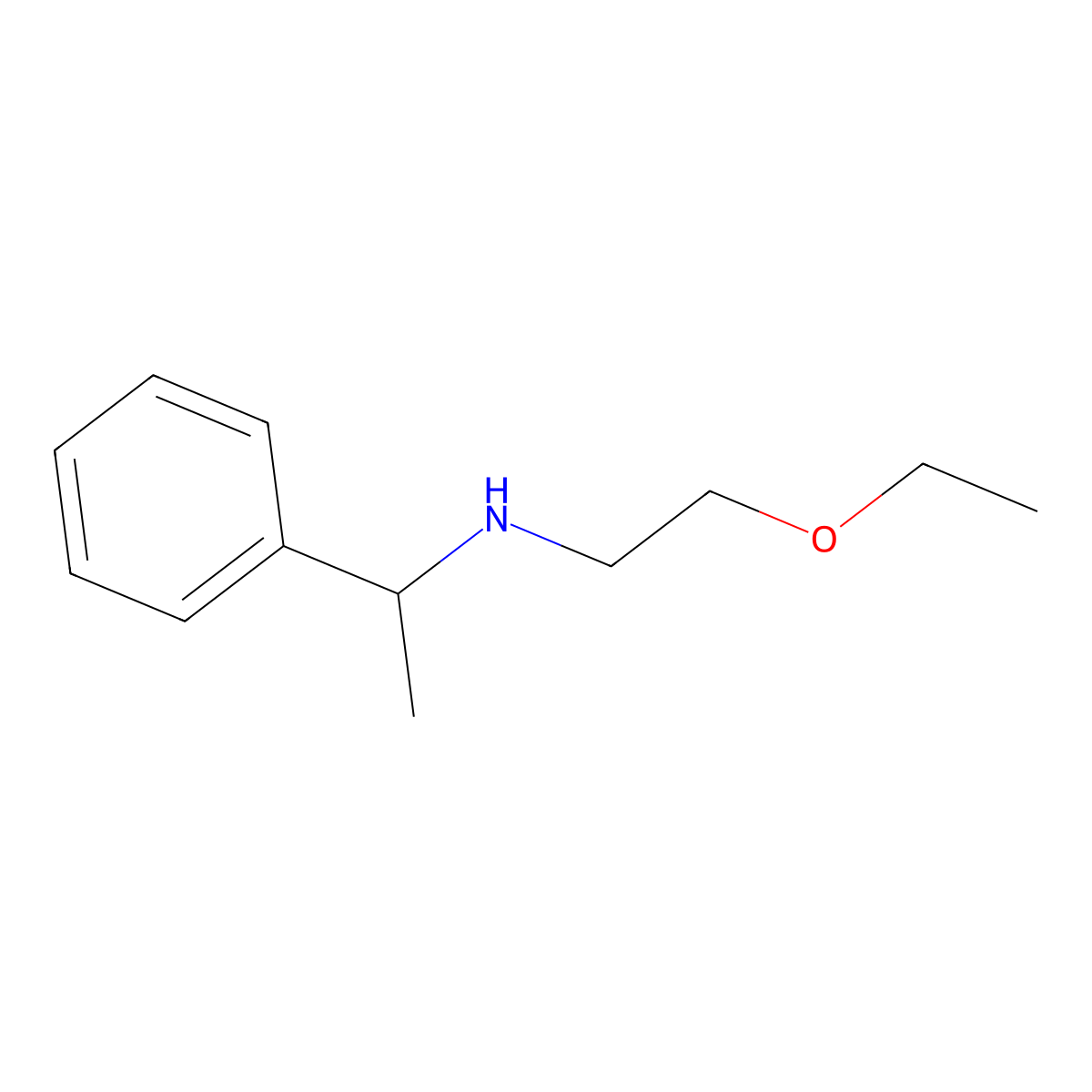 (2-Ethoxyethyl)(1-phenylethyl)amine molecular structure, CAS 1156237-97-6