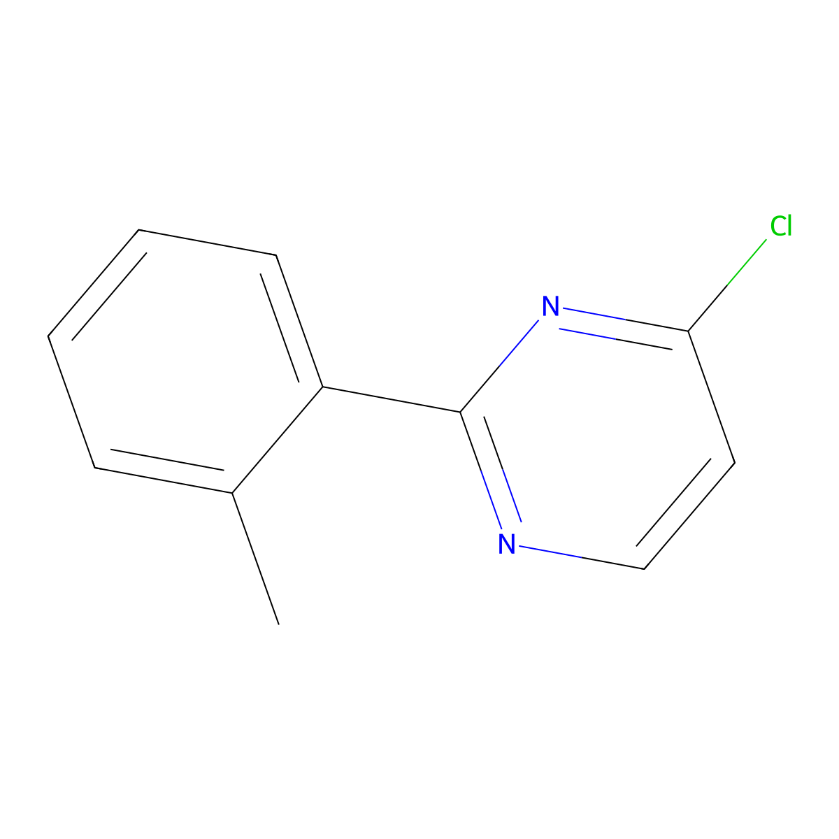 4-Chloro-2-(o-tolyl)pyrimidine molecular structure, CAS 1156237-99-8