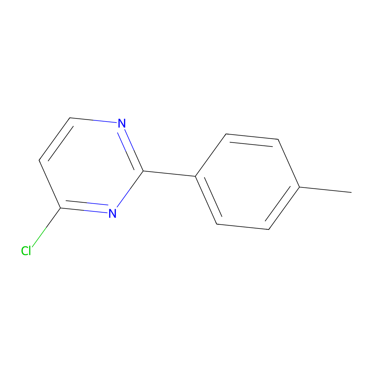 4-Chloro-2-(p-tolyl)pyrimidine molecular structure, CAS 1156238-11-7
