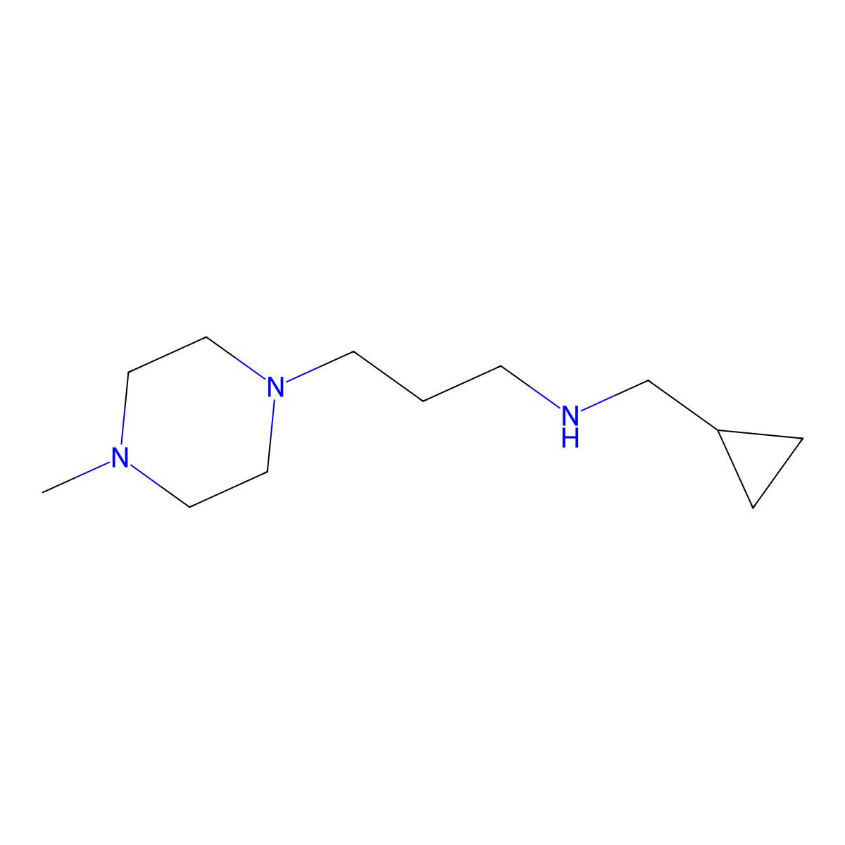 (Cyclopropylmethyl)[3-(4-methylpiperazin-1-yl)propyl]amine molecular structure, CAS 1156239-71-2