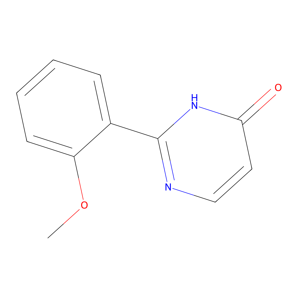4-Hydroxy-2-(2-methoxyphenyl)pyrimidine molecular structure, CAS 1156239-99-4