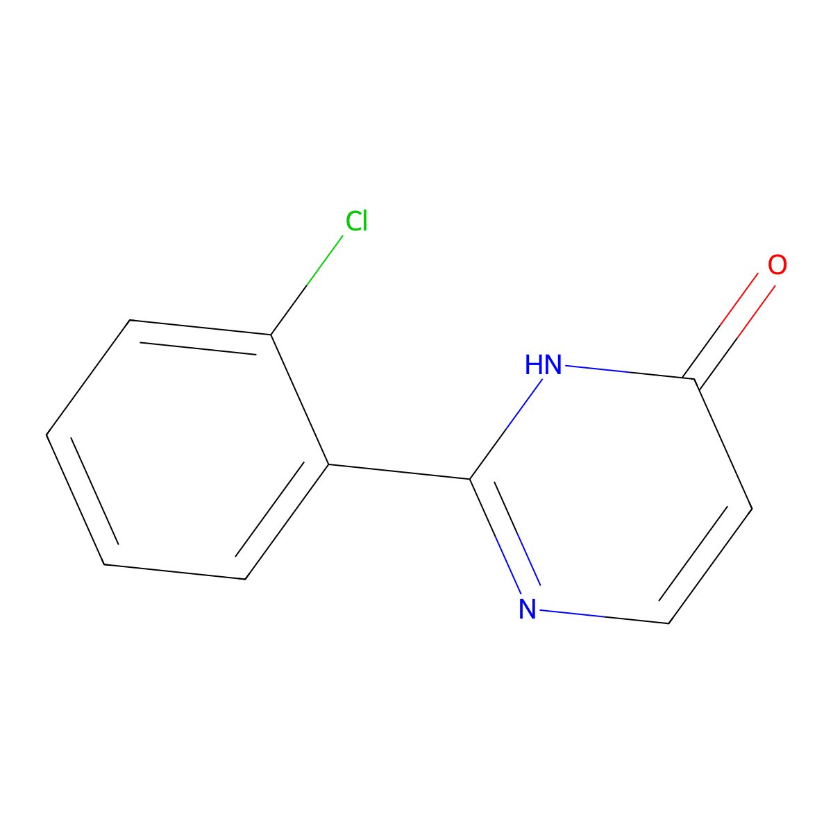 2-(2-Chlorophenyl)-3,4-dihydropyrimidin-4-one molecular structure, CAS 1156241-13-2