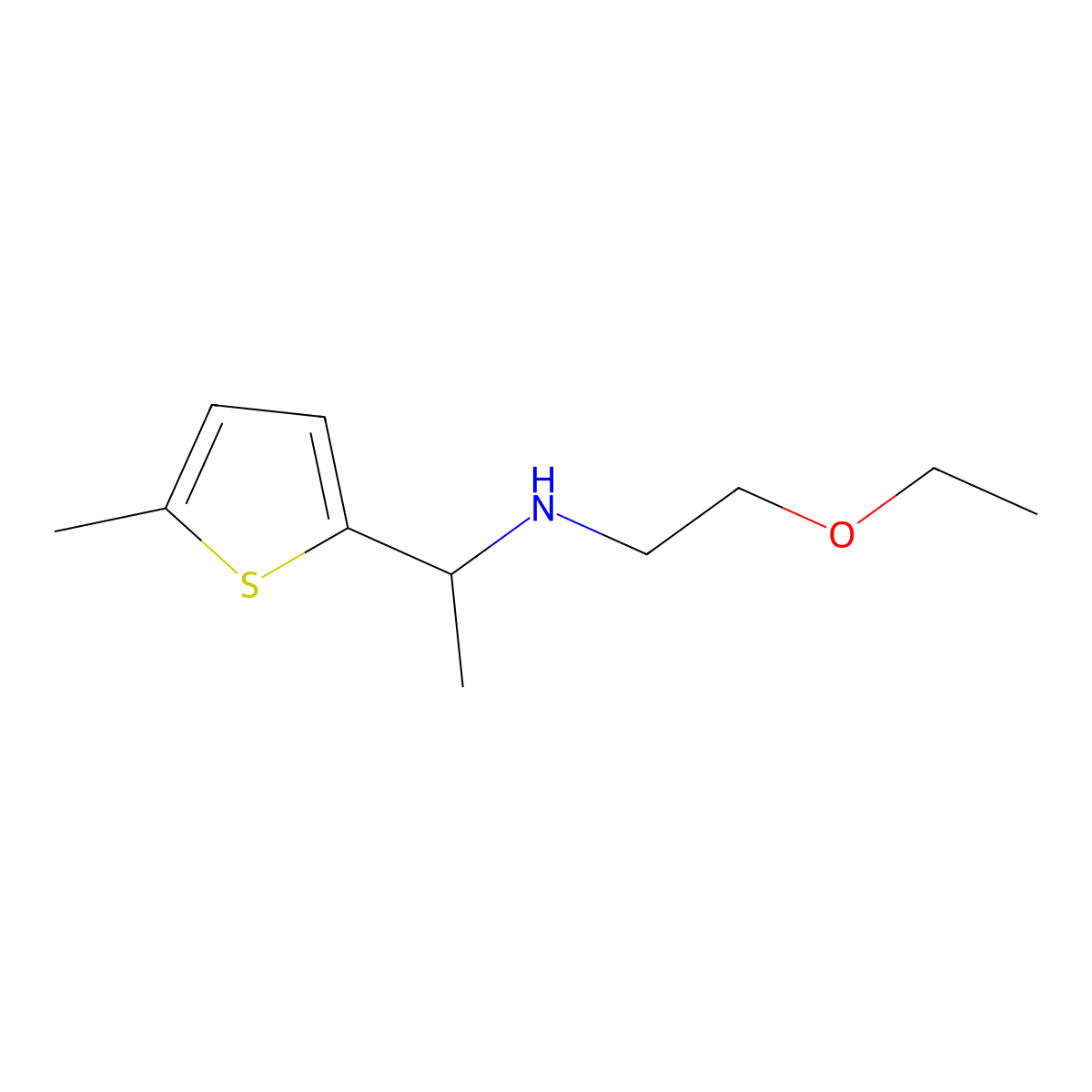 (2-Ethoxyethyl)[1-(5-methylthiophen-2-yl)ethyl]amine molecular structure, CAS 1156242-65-7