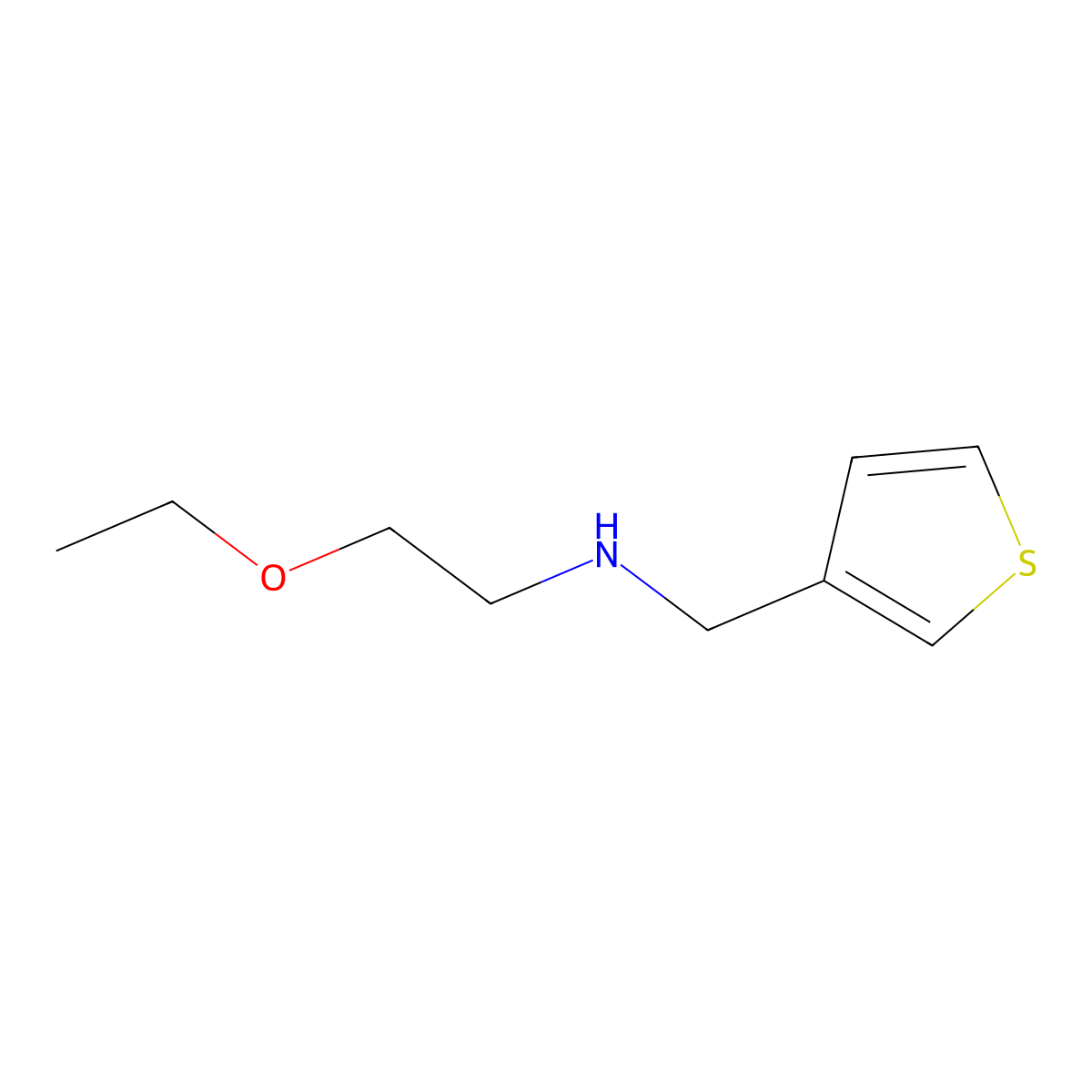 (2-Ethoxyethyl)[(thiophen-3-yl)methyl]amine molecular structure, CAS 1156247-23-2