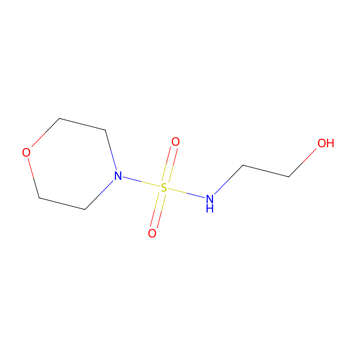 2-[(Morpholine-4-sulfonyl)amino]ethan-1-ol molecular structure, CAS 1156254-42-0