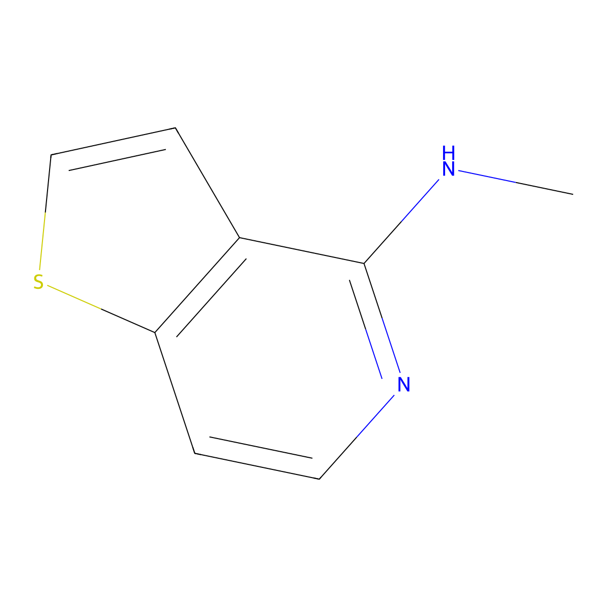 N-methylthieno[3,2-c]pyridin-4-amine molecular structure, CAS 1156254-67-9