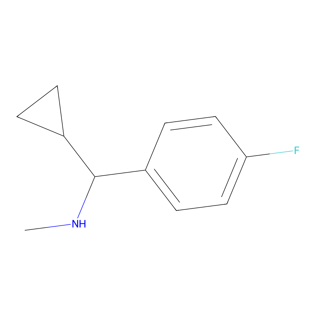 [Cyclopropyl(4-fluorophenyl)methyl](methyl)amine molecular structure, CAS 1156258-34-2