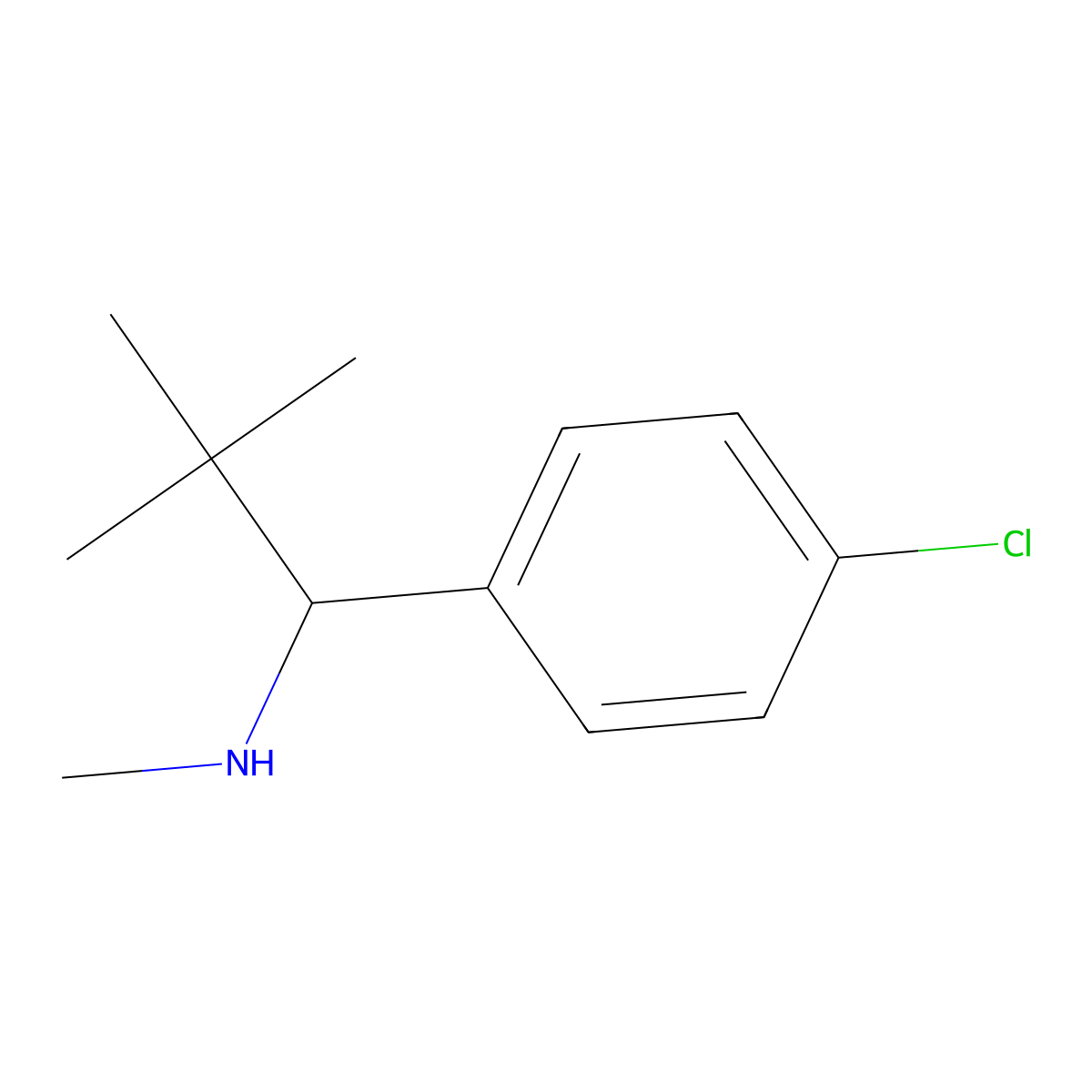 [1-(4-Chlorophenyl)-2,2-dimethylpropyl](methyl)amine molecular structure, CAS 1156266-78-2
