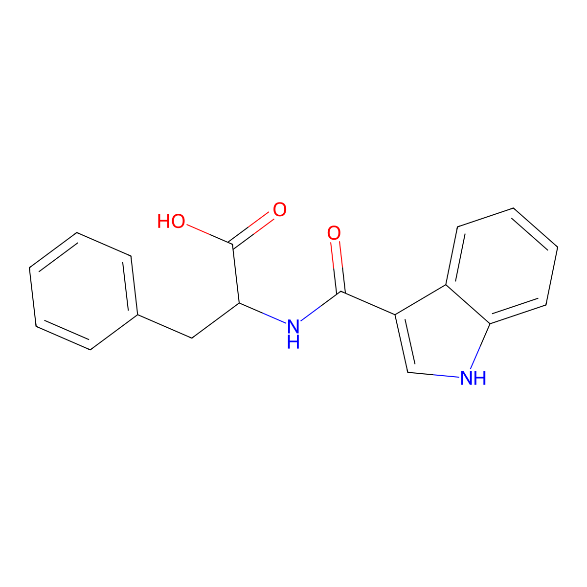 N-(3-Indolylformyl)-L-phenylalanine molecular structure, CAS 115627-41-3