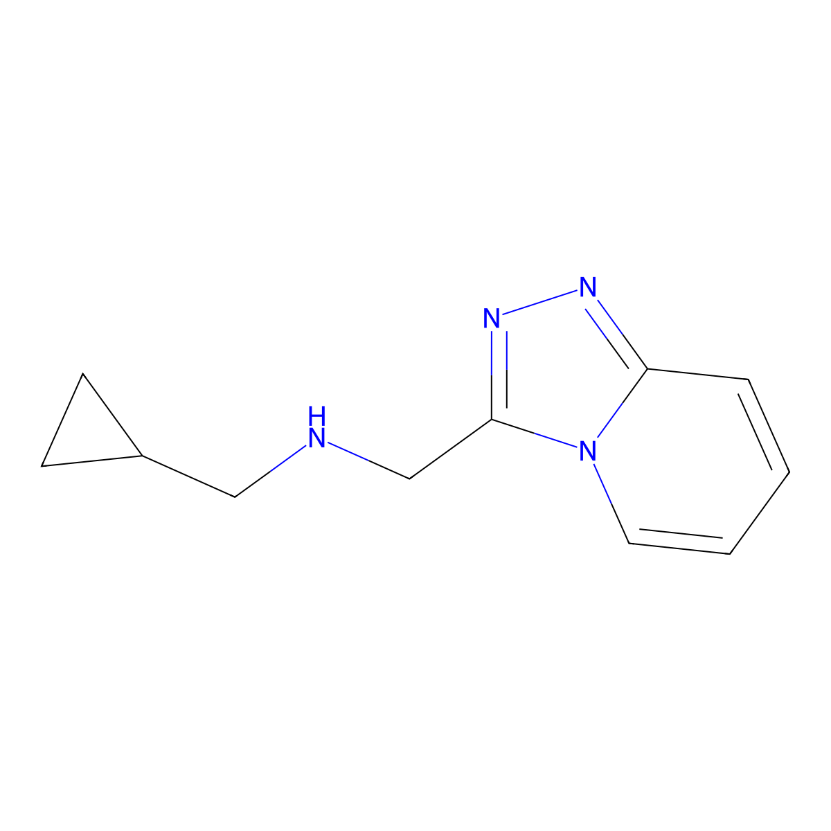 (Cyclopropylmethyl)({[1,2,4]triazolo[4,3-a]pyridin-3-ylmethyl})amine molecular structure, CAS 1156279-80-9