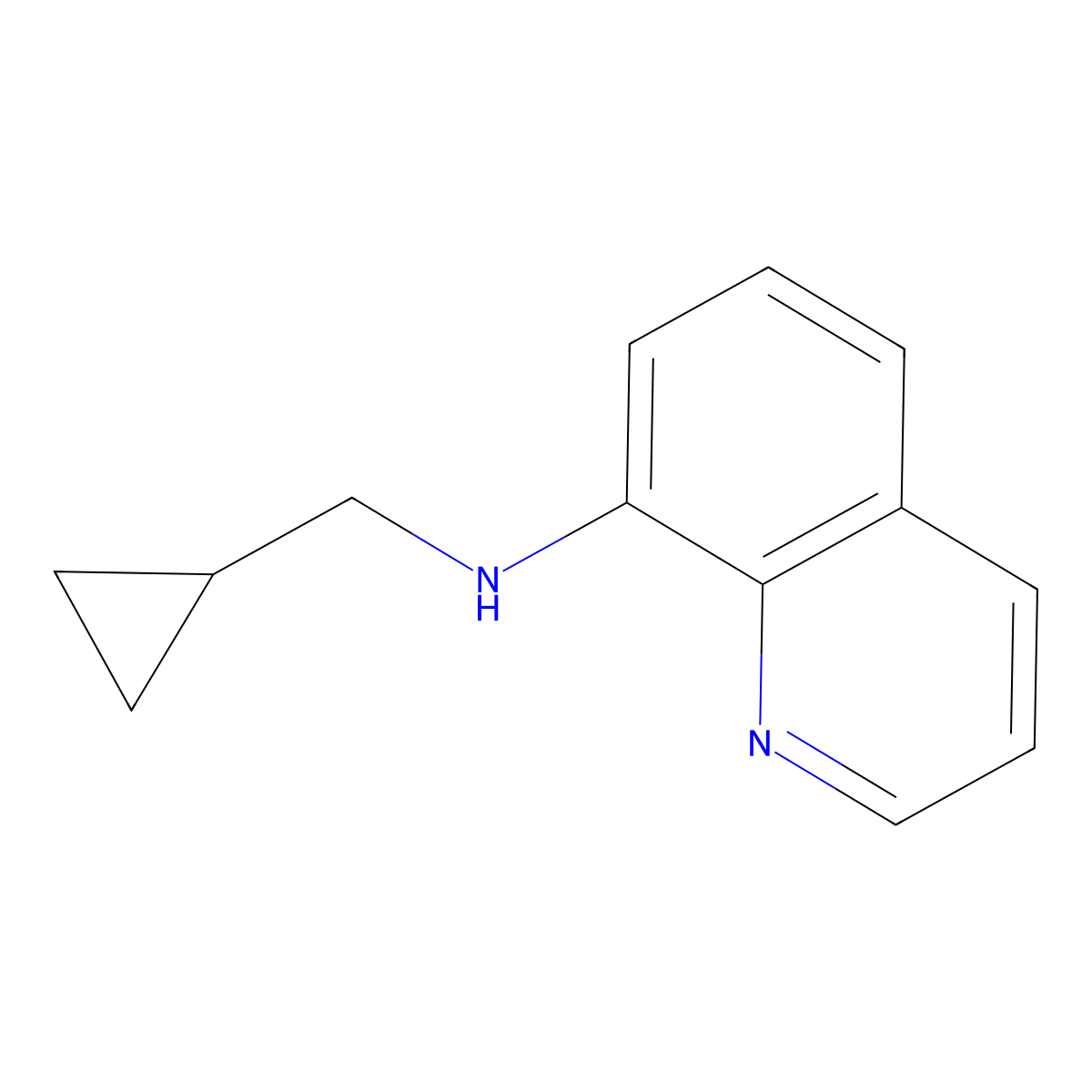 N-(cyclopropylmethyl)quinolin-8-amine molecular structure, CAS 1156282-58-4