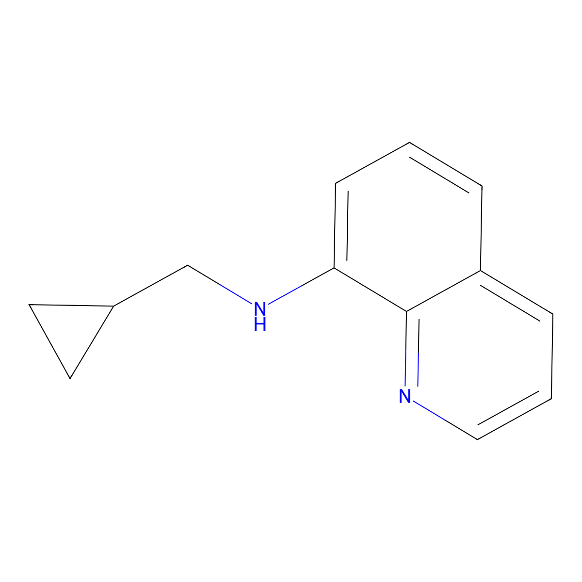 N-(cyclopropylmethyl)quinolin-8-amine molecular structure, CAS 1156282-58-4
