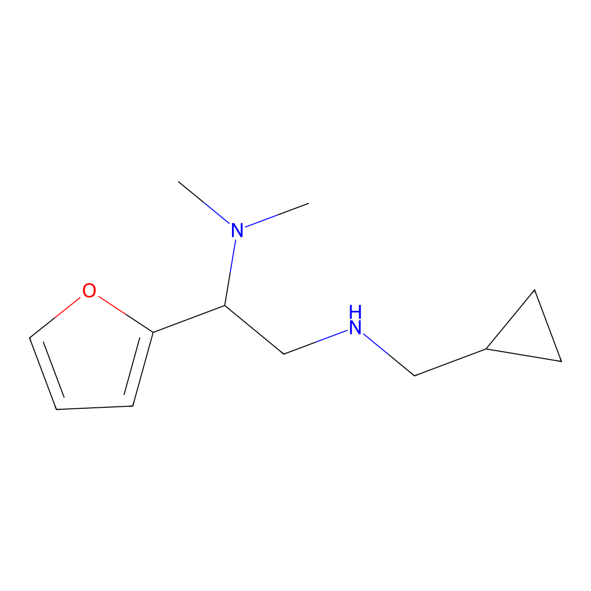 (Cyclopropylmethyl)[2-(dimethylamino)-2-(furan-2-yl)ethyl]amine molecular structure, CAS 1156283-59-8