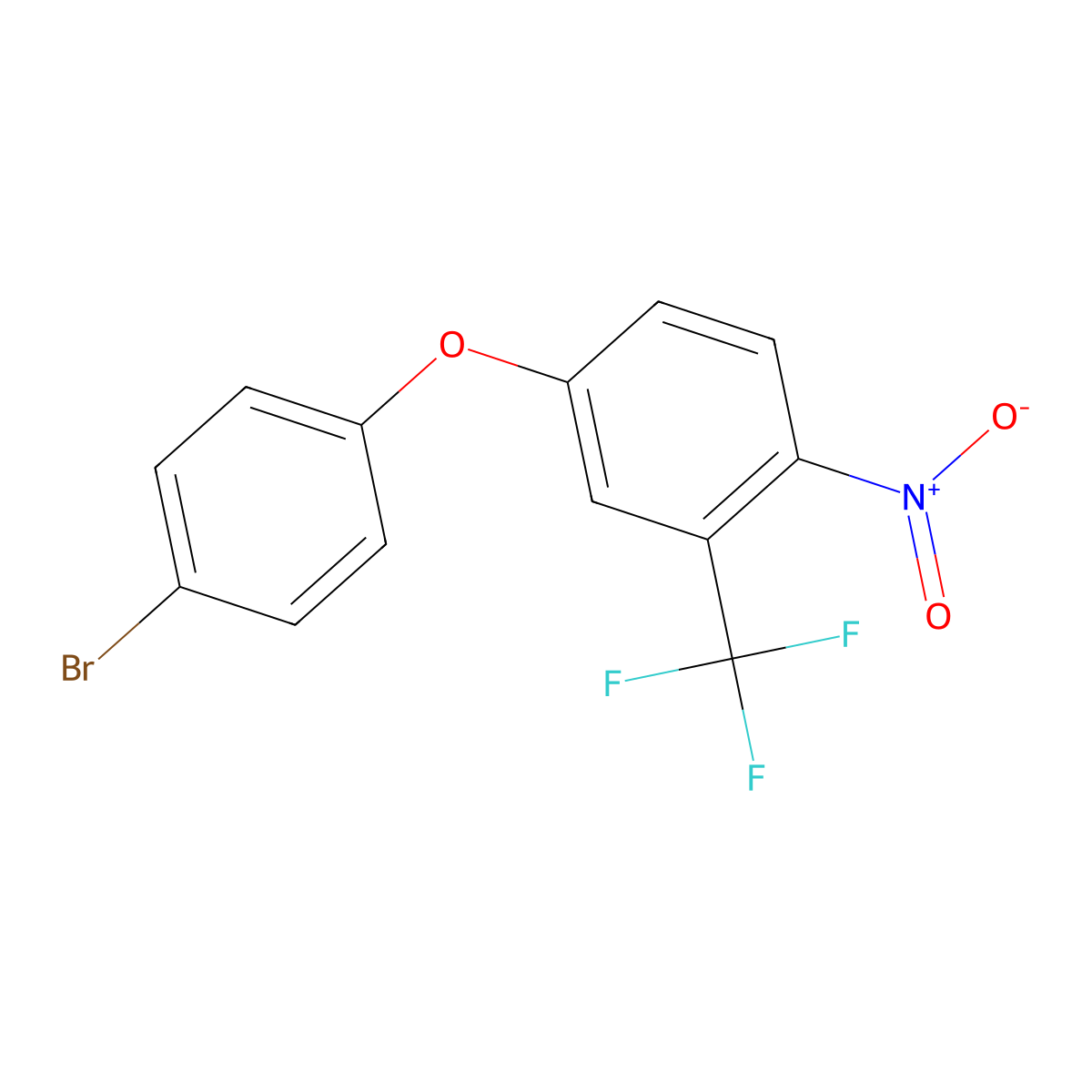 4-(4-Bromophenoxy)-1-nitro-2-(trifluoromethyl)benzene molecular structure, CAS 1156314-30-5