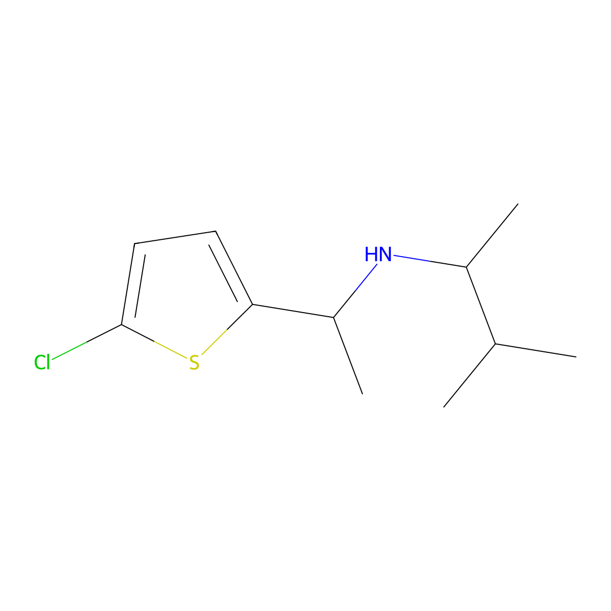 [1-(5-Chlorothiophen-2-yl)ethyl](3-methylbutan-2-yl)amine molecular structure, CAS 1156336-47-8