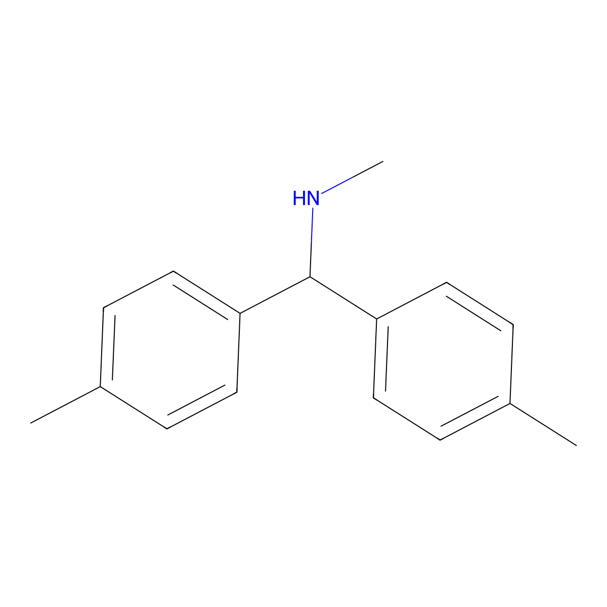[Bis(4-methylphenyl)methyl](methyl)amine molecular structure, CAS 1156337-14-2