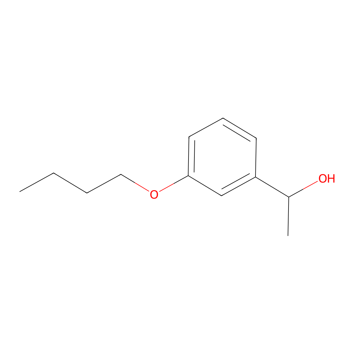 1-(3-Butoxyphenyl)ethanol molecular structure, CAS 1156342-21-0