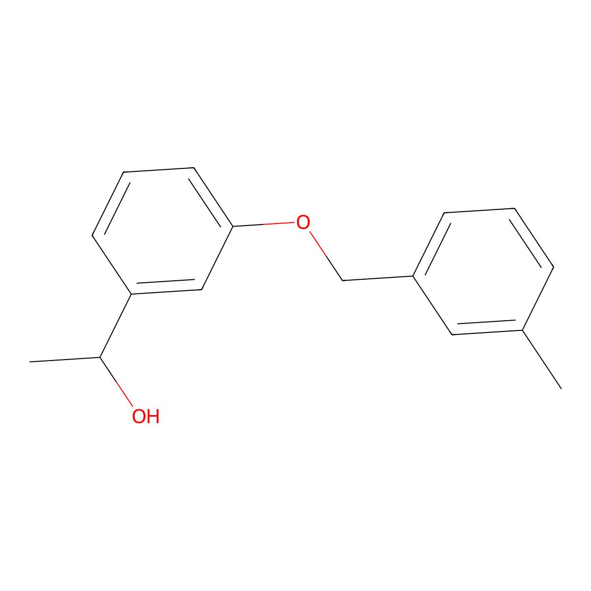 alpha-Methyl-3-[(3-methylphenyl)methoxy]benzenemethanol molecular structure, CAS 1156344-90-9