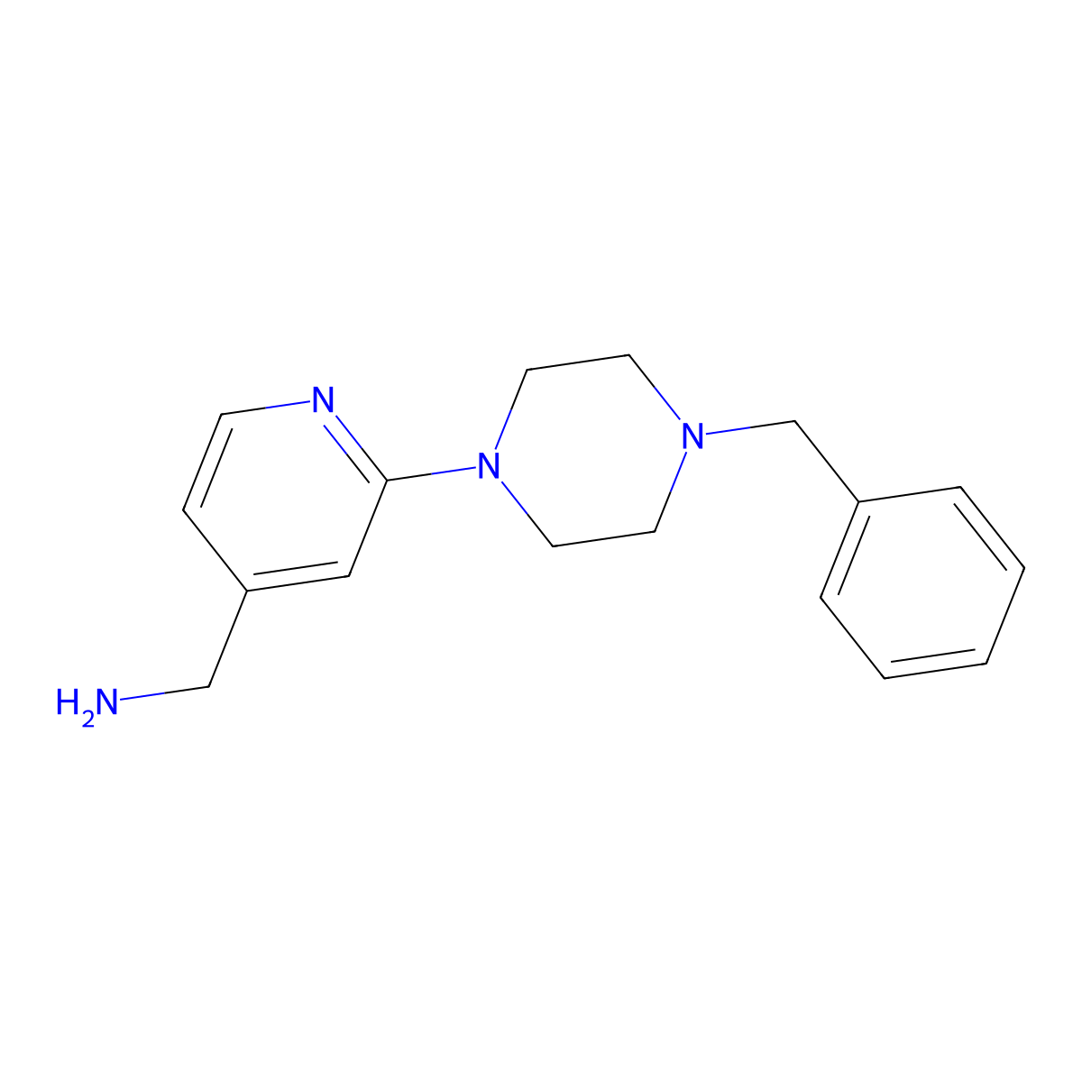 [2-(4-Benzylpiperazin-1-yl)pyridin-4-yl]methylamine molecular structure, CAS 1156349-84-6