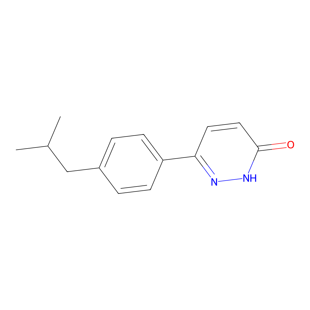 6-(4-isobutylphenyl)pyridazin-3(2H)-one molecular structure, CAS 1156363-19-7