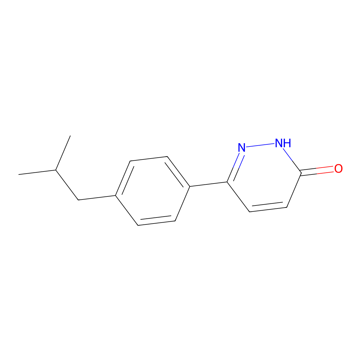 6-(4-isobutylphenyl)pyridazin-3(2H)-one molecular structure, CAS 1156363-19-7