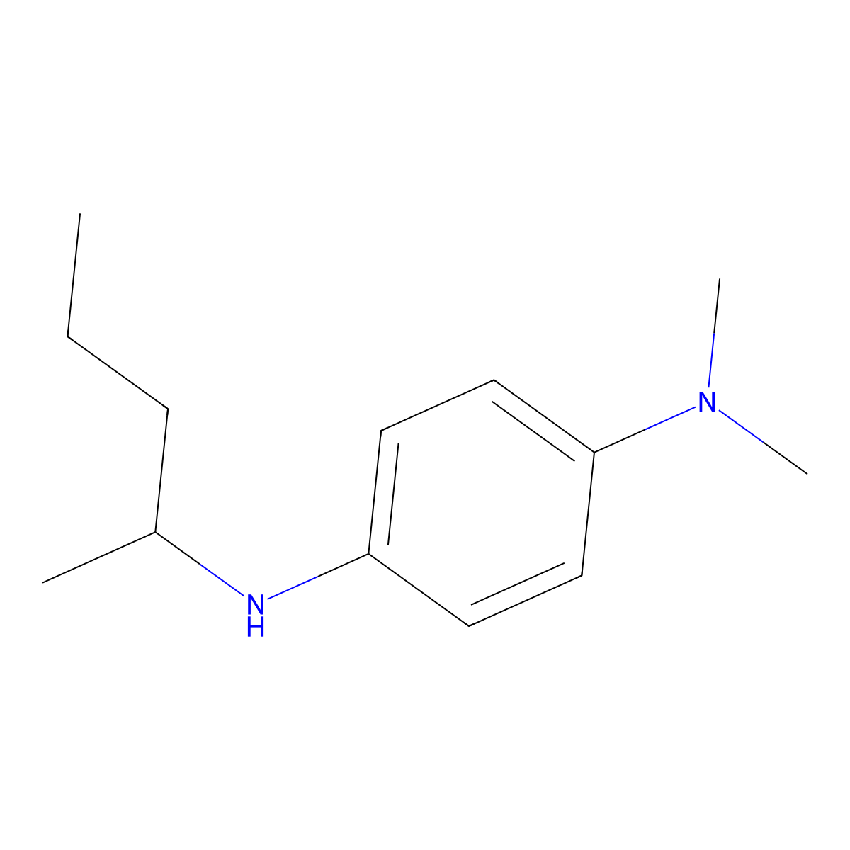 n1,n1-Dimethyl-n4-(pentan-2-yl)benzene-1,4-diamine molecular structure, CAS 1156370-91-0