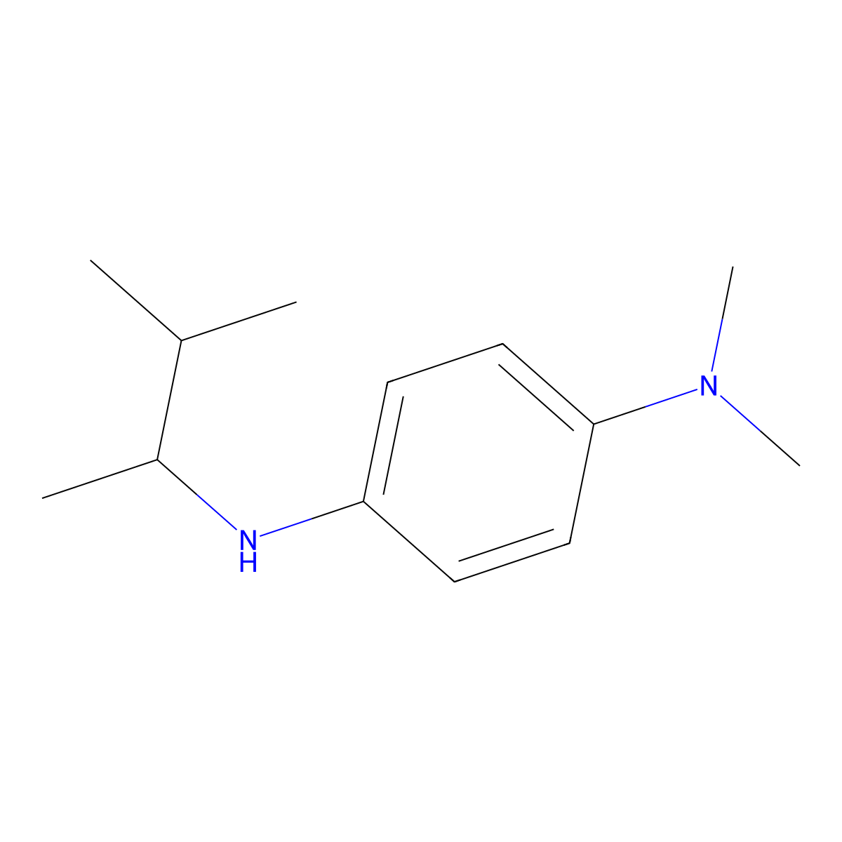 n1,n1-Dimethyl-n4-(3-methylbutan-2-yl)benzene-1,4-diamine molecular structure, CAS 1156371-22-0