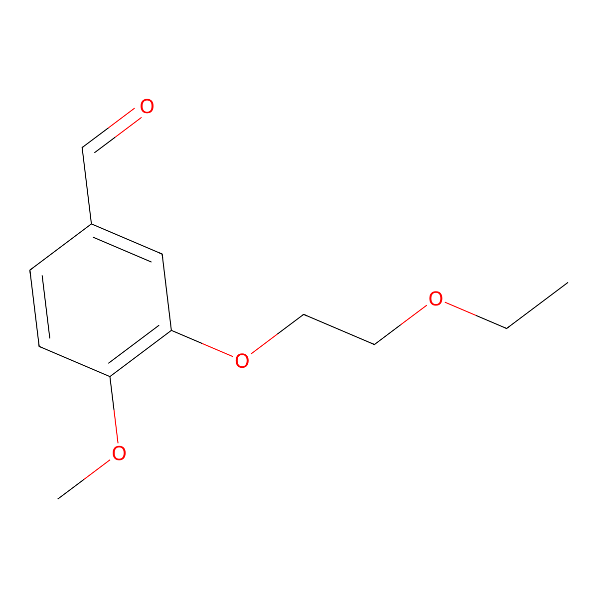 3-(2-Ethoxyethoxy)-4-methoxybenzaldehyde molecular structure, CAS 1156373-81-7