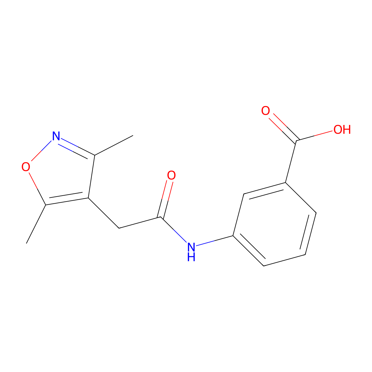 3-[2-(Dimethyl-1,2-oxazol-4-yl)acetamido]benzoic acid molecular structure, CAS 1156375-11-9