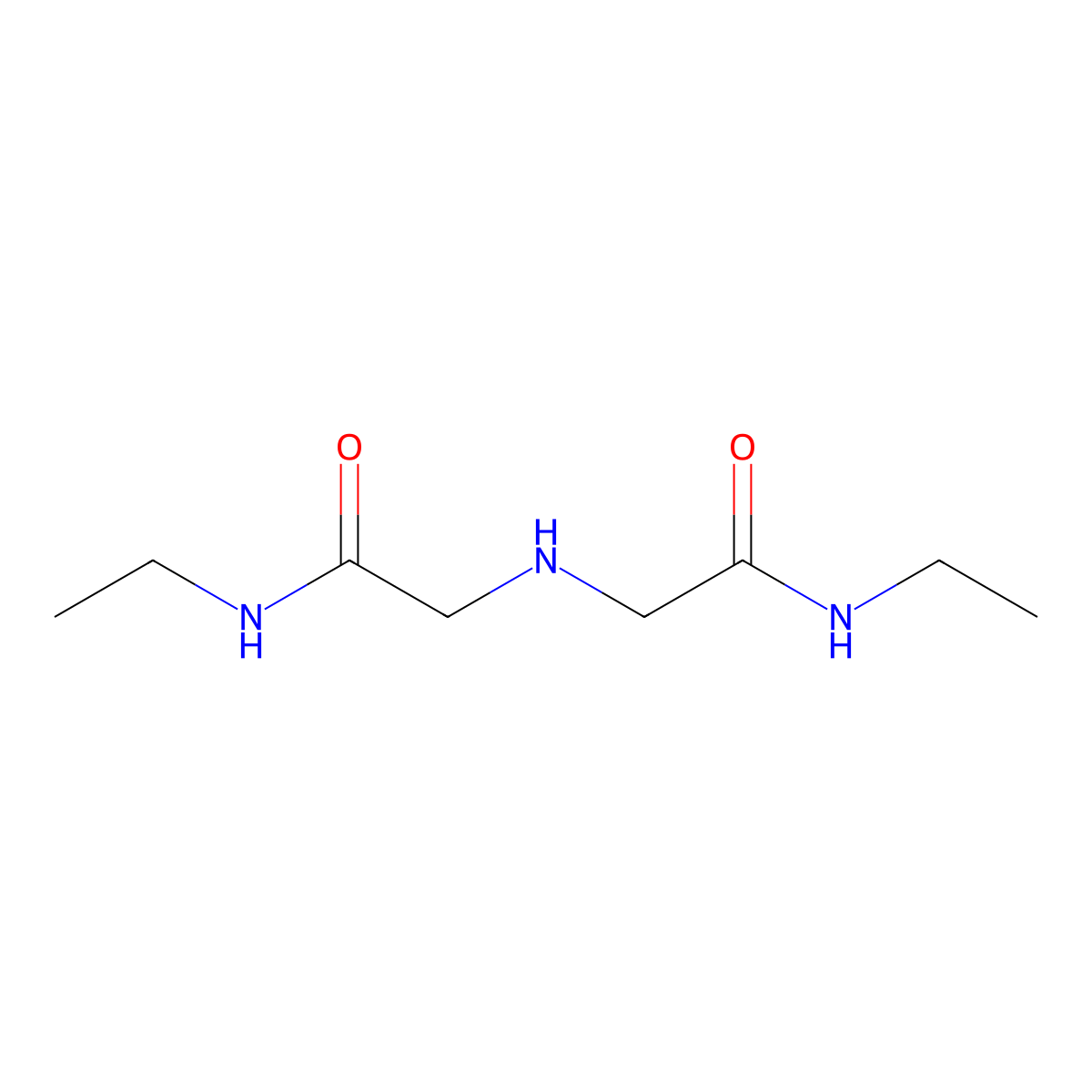 2,2'-Azanediylbis(N-ethylacetamide) molecular structure, CAS 1156376-98-5