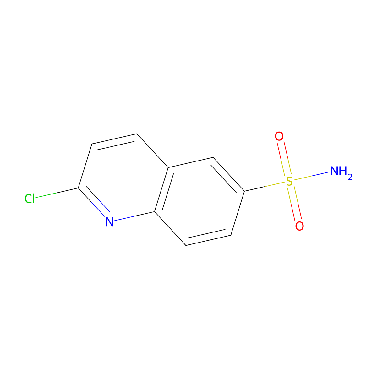 2-Chloroquinoline-6-sulfonamide molecular structure, CAS 1156387-51-7