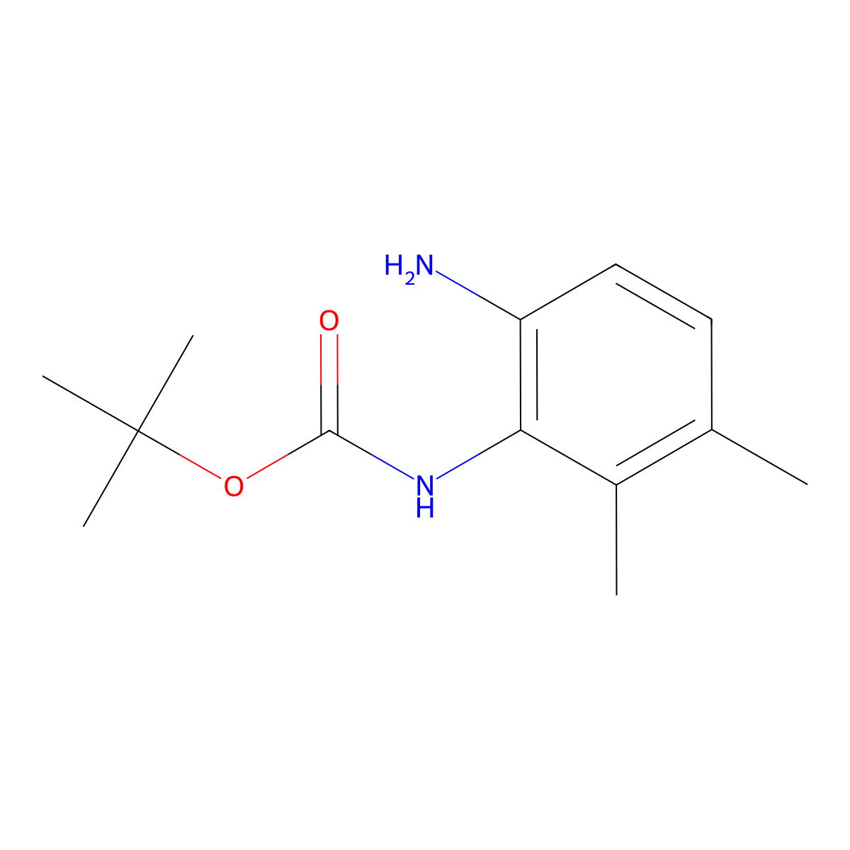 (6-Amino-2,3-dimethyl-phenyl)-carbamic acid tert-butyl ester molecular structure, CAS 1156397-47-5