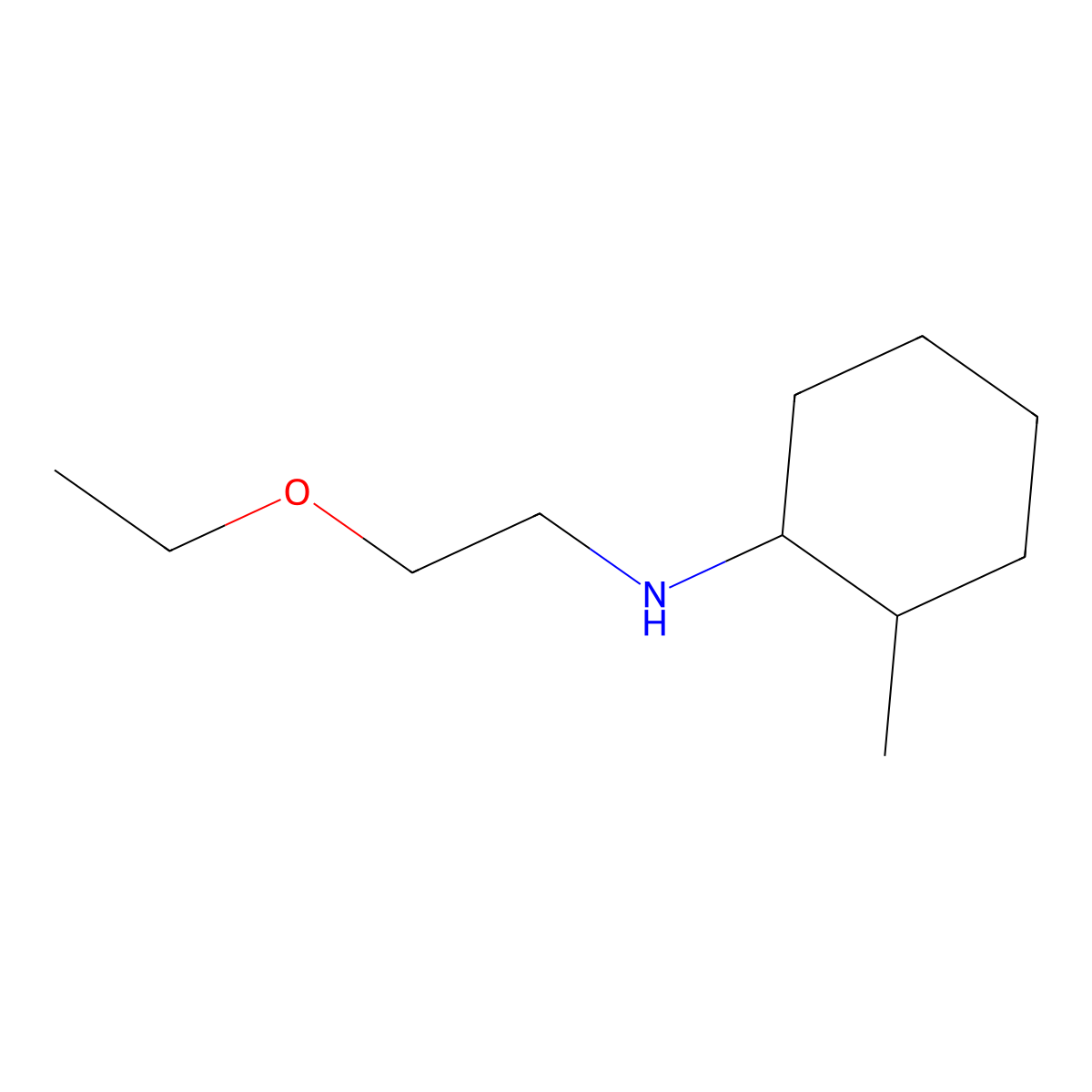 N-(2-ethoxyethyl)-2-methylcyclohexan-1-amine molecular structure, CAS 1156424-65-5