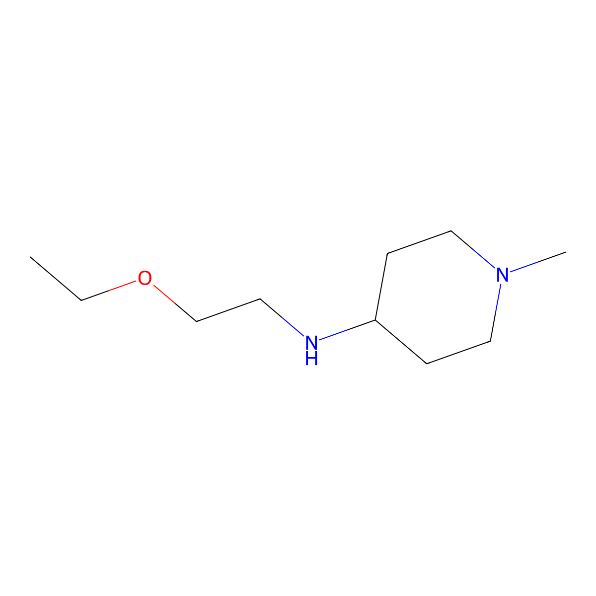 N-(2-ethoxyethyl)-1-methylpiperidin-4-amine molecular structure, CAS 1156425-56-7