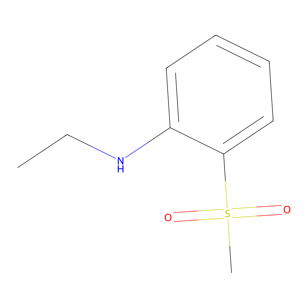 N-ethyl-2-methanesulfonylaniline molecular structure, CAS 1156426-75-3