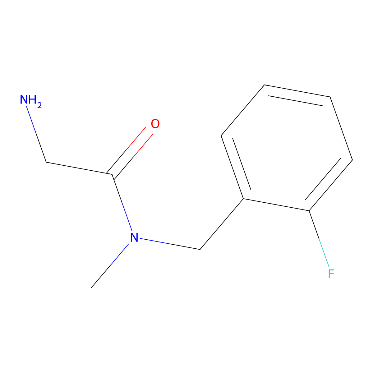 2-Amino-N-(2-fluoro-benzyl)-N-methyl-acetamide molecular structure, CAS 1156427-42-7