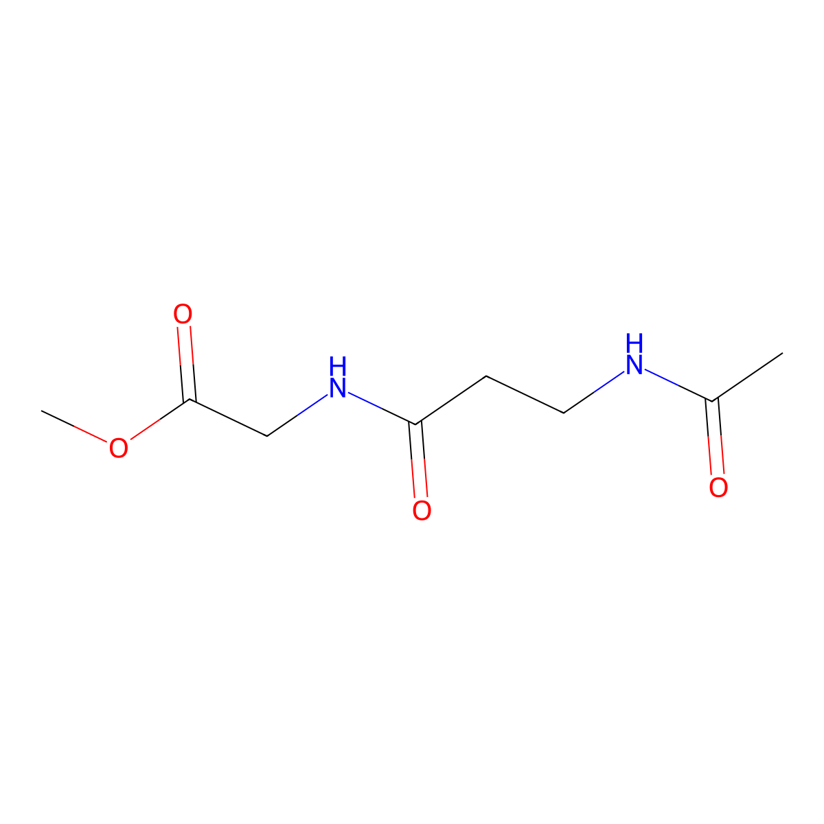 Methyl 2-(3-acetamidopropanamido)acetate molecular structure, CAS 1156429-67-2