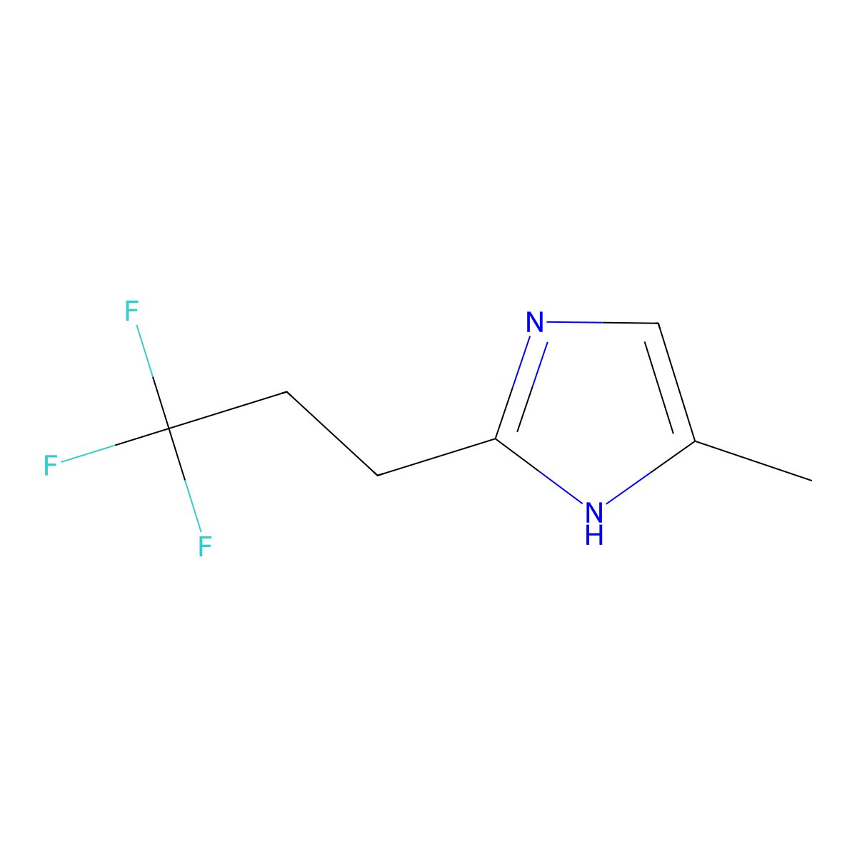 4-Methyl-2-(3,3,3-trifluoropropyl)-1H-imidazole molecular structure, CAS 1156499-18-1