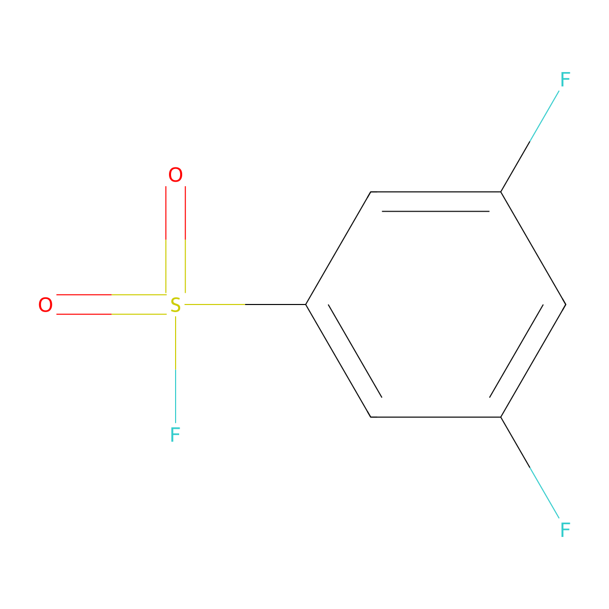 3,5-Difluorobenzene-1-sulfonyl fluoride molecular structure, CAS 115650-77-6