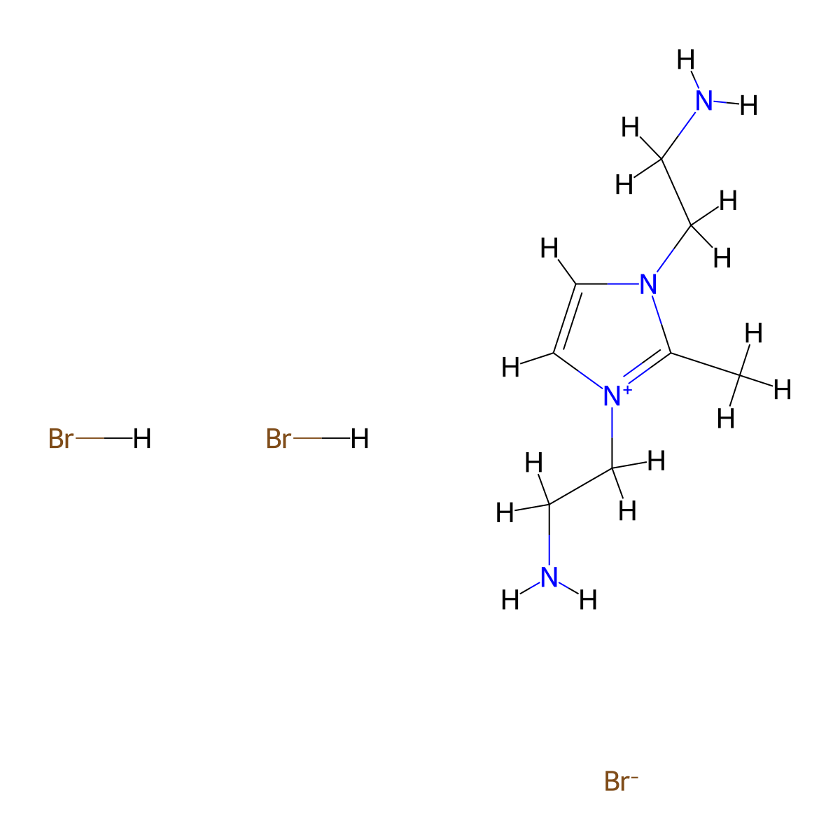 1,3-Bis(2-aminoethyl)-2-methyl-3-imidazolium Bromide Dihydrobromide molecular structure, CAS 1156504-76-5