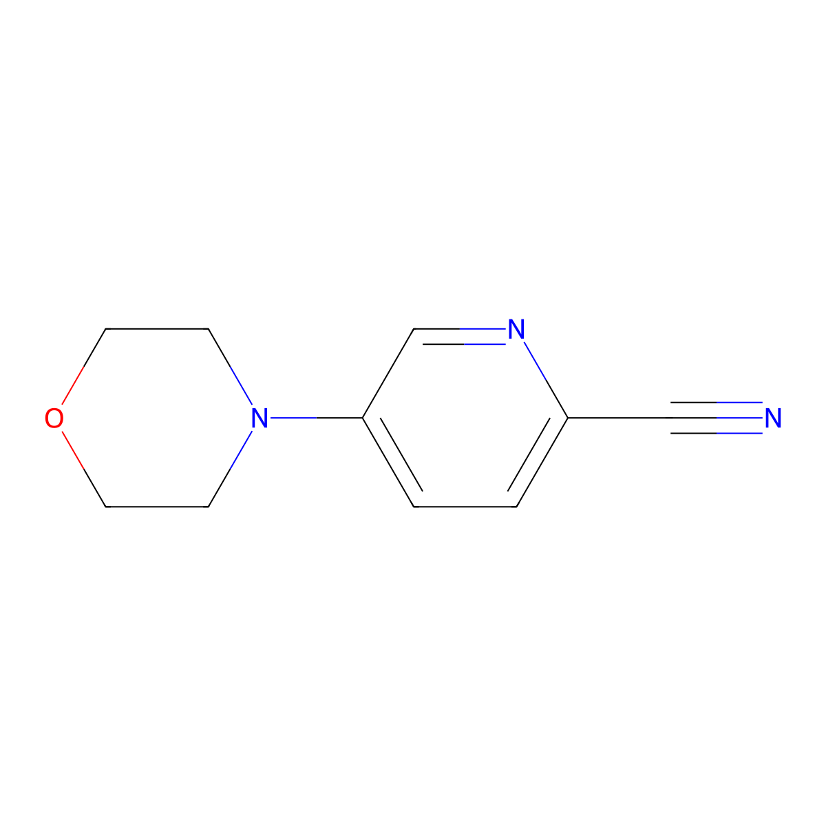 5-(Morpholin-4-yl)pyridine-2-carbonitrile molecular structure, CAS 1156520-22-7
