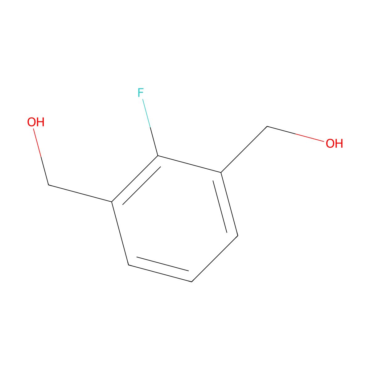 [2-Fluoro-3-(hydroxymethyl)phenyl]methanol molecular structure, CAS 1156520-40-9