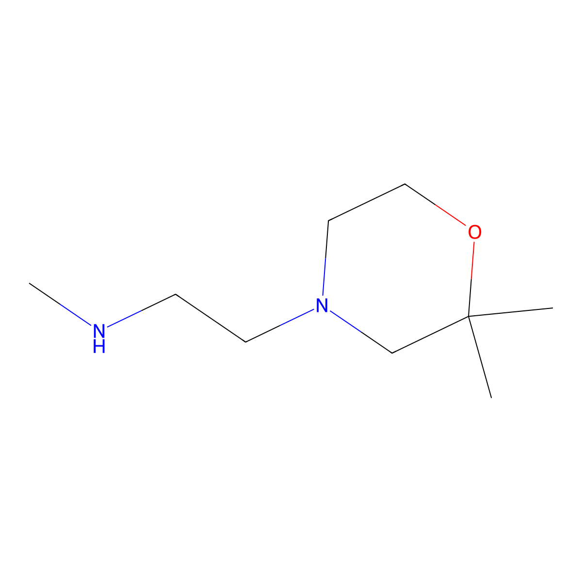 [2-(2,2-Dimethylmorpholin-4-yl)ethyl](methyl)amine molecular structure, CAS 1156529-58-6