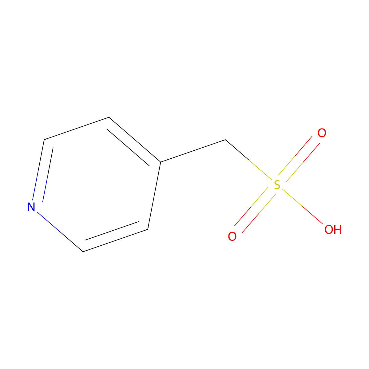 4-Pyridinemethanesulfonic acid molecular structure, CAS 115653-18-4