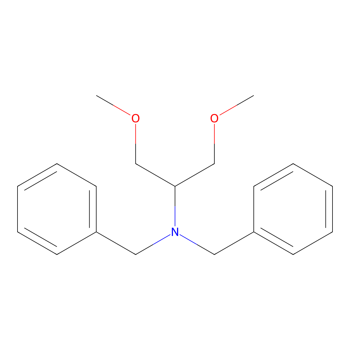 N,N-Dibenzyl-1,3-dimethoxypropan-2-amine molecular structure, CAS 1156542-80-1